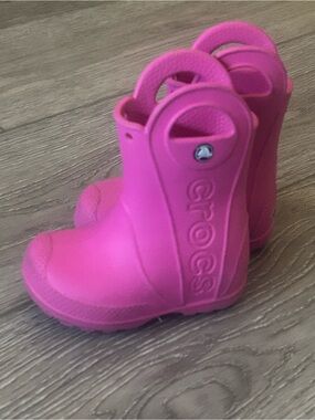 Crocs Kids' Pink Rain Boots Size 6